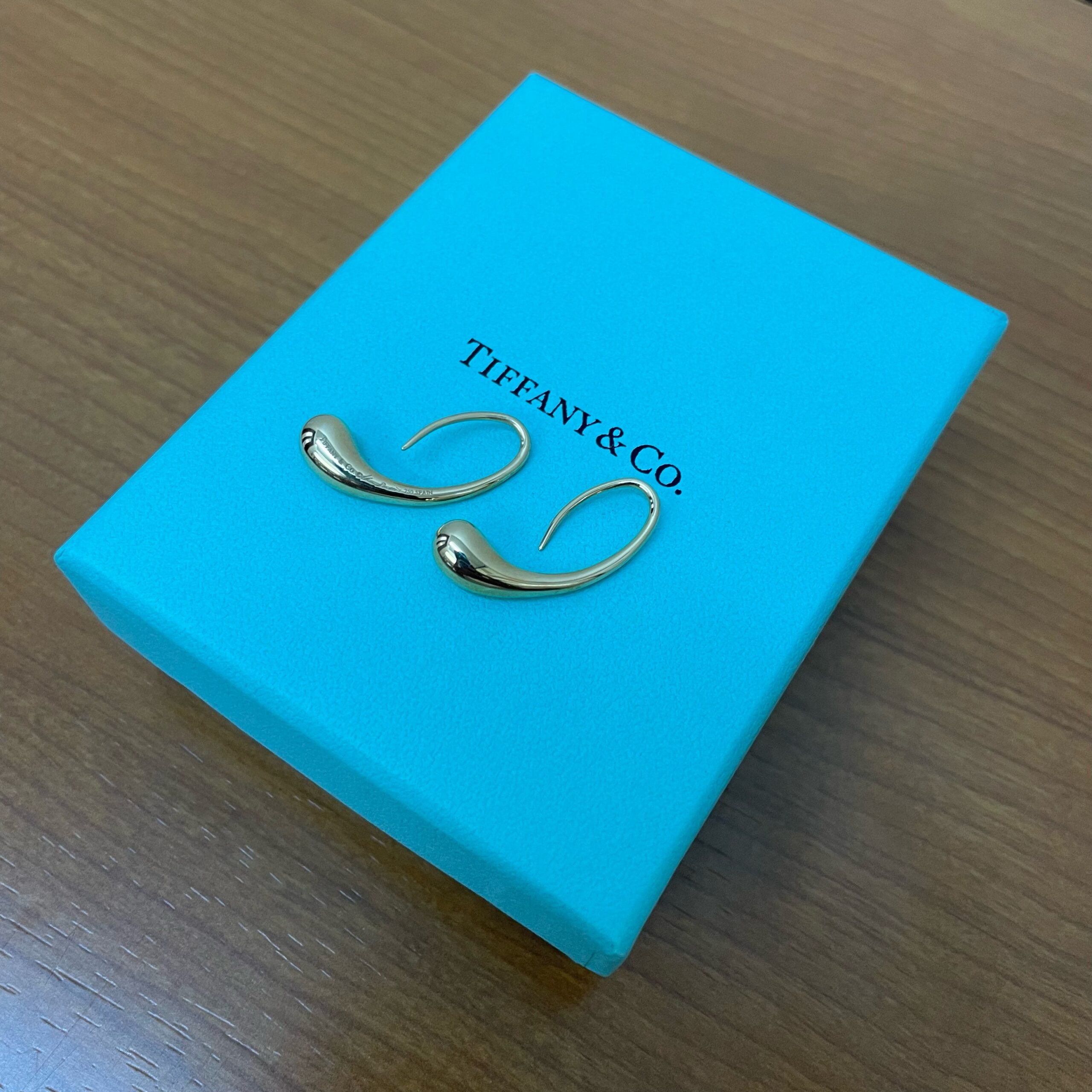 極美品 オールドティファニー ティアドロップ クリスタル 片耳 ピアス k18 brj09000000057771-1.jpg